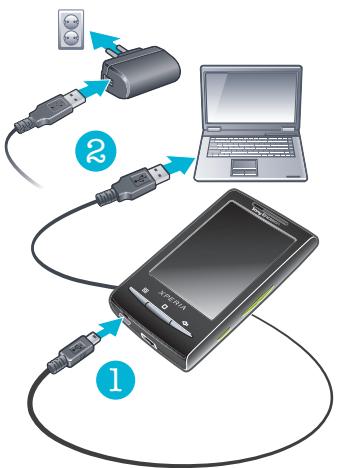 ERICSSON XPERIA X10 MINI - Chargement de la batterie - 2