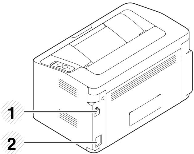 SAMSUNG SL-M2026W - Vue arrière - 2