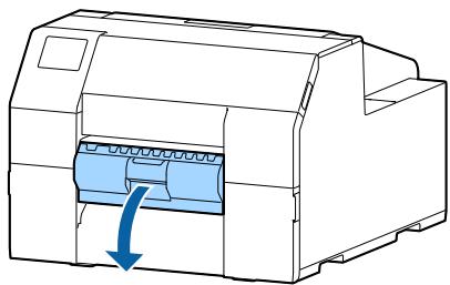 EPSON COLORWORKS CW-C6000AE - Ouvrez le couvercle du dérouleur. - 1