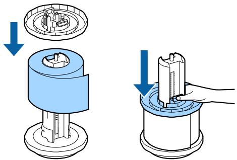 EPSON COLORWORKS CW-C6000AE - Chargement du papier (modèle dérouleur - approvisionnement de l'intérieur) - 3