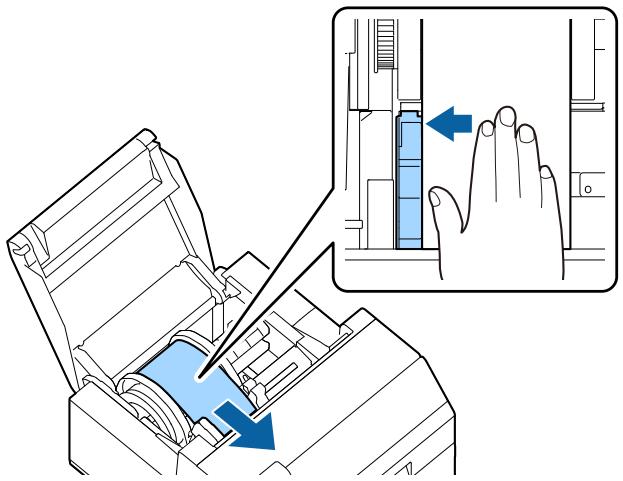 EPSON COLORWORKS CW-C6000AE - Chargement du papier (modèle dérouleur - approvisionnement de l'intérieur) - 6