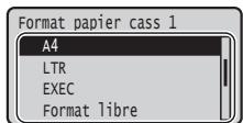 CANON LBP712CX - Réglage du format et du type de papier - 5