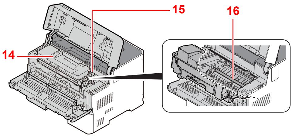 KYOCERA ECOSYS P4140DN - Connecteurs/intérieur - 4