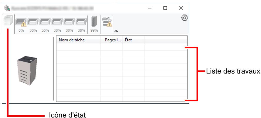 KYOCERA ECOSYS P4140DN - Onglet Progression impression - 1