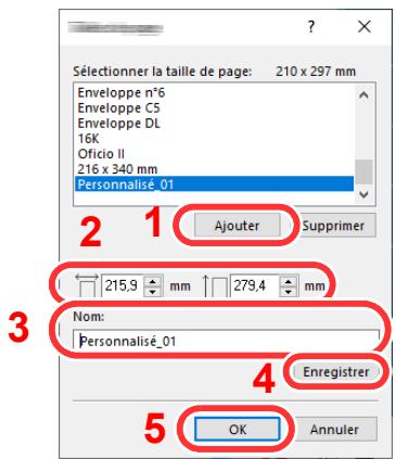 KYOCERA ECOSYS P4140DN - Enregisterr le format de papier. - 1