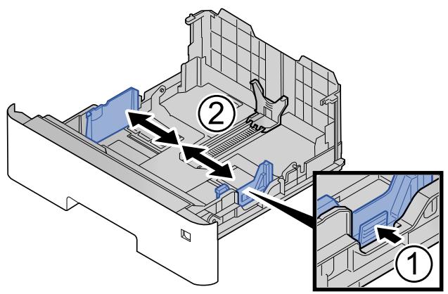 KYOCERA ECOSYS P4140DN - Régler le format du magasin. - 1