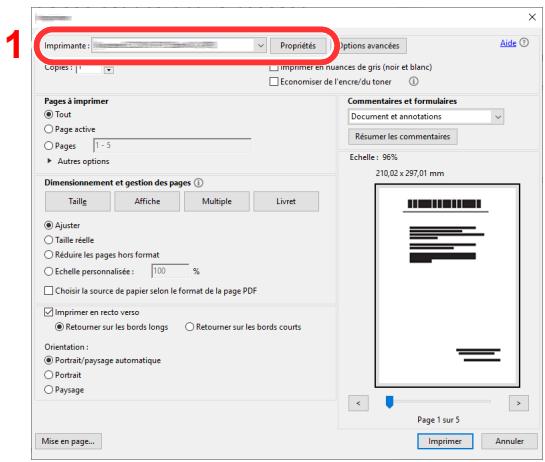 KYOCERA ECOSYS P4140DN - Configurer les paramètres. - 1