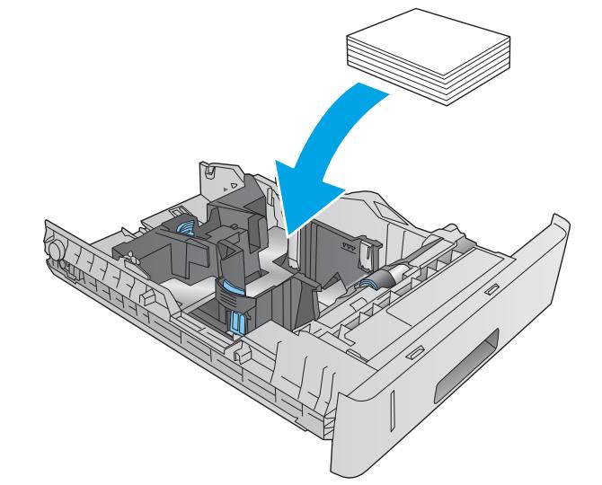 HP M604N - Chargement du papier dans le bac à support personnalisé - 4