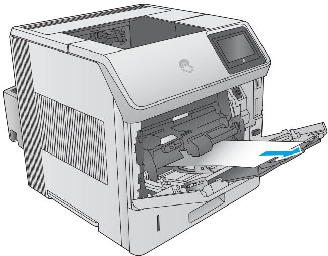 HP M604N - Élimination des bourrages papier dans le bac 1 - 1