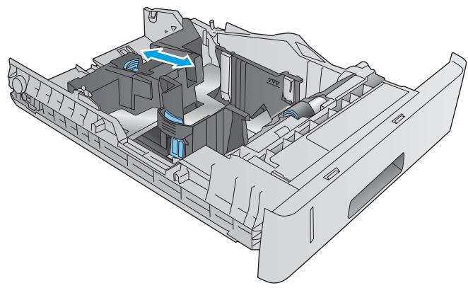 HP M604N - Chargement du papier dans le bac à support personnalisé - 3