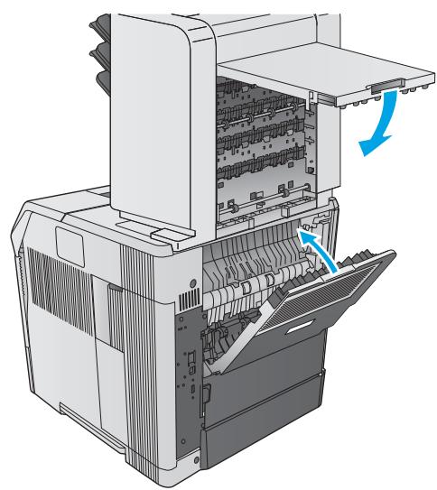 HP M604N - Élimination des bourages papier dans la trieuse à 5 bacs - 5