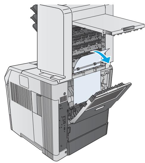 HP M604N - Élimination des bourages papier dans la trieuse à 5 bacs - 4
