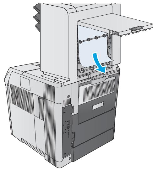 HP M604N - Élimination des bourages papier dans la trieuse à 5 bacs - 3