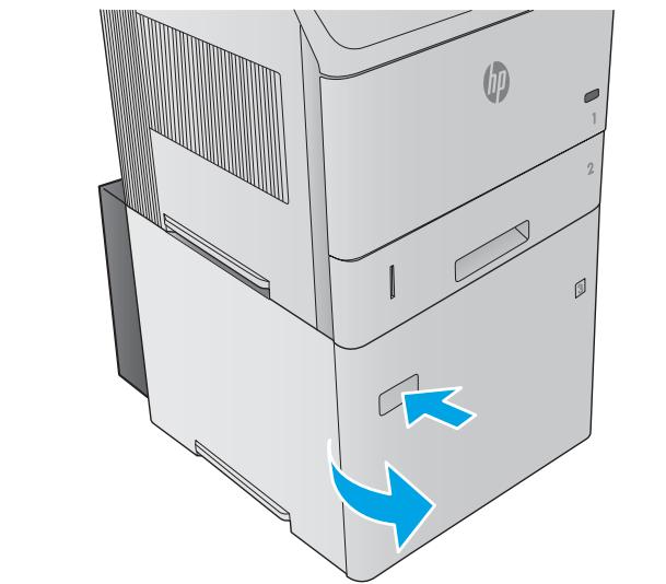 HP M604N - Élimination des bourrages papier dans le bac à haute capacité de 1 500 feuilles - 1