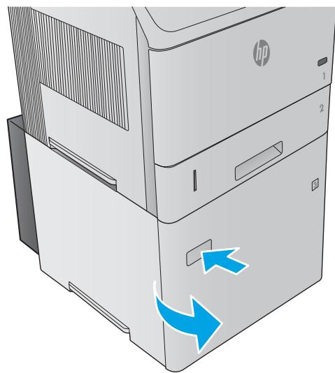 HP M604N - Charger le bac - 1