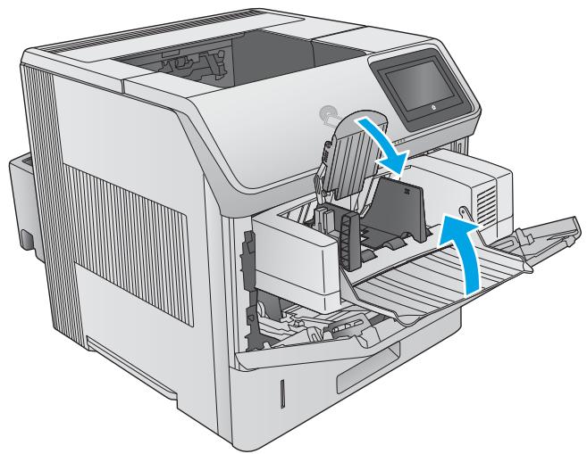 HP M604N - Élimination des bourrages papier dans le bac à enveloppés - 1