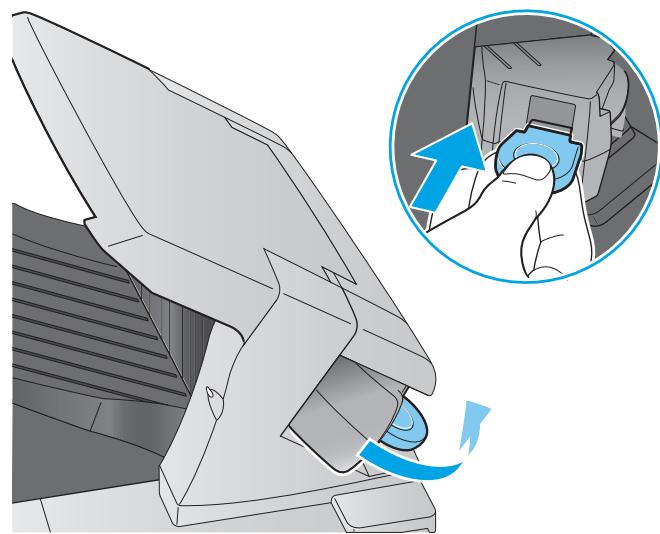 HP M604N - Retrait et remplacement de la cartouche d'agrafes - 2