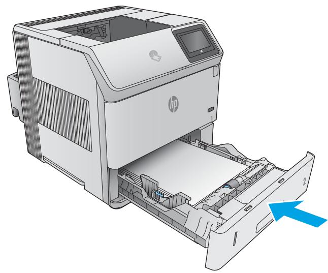 HP M604N - Élimination des bourages papier dans le bac 2 et les bacs de 500 feuilles - 4