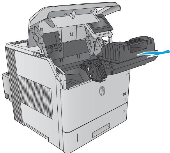 HP M604N - Élimination des bourages papier dans la zone de la cartouche de toner - 2