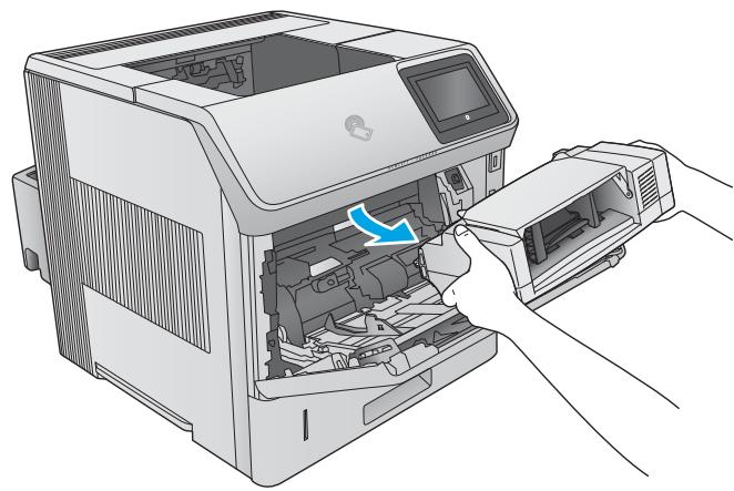 HP M604N - Élimination des bourrages papier dans le bac à enveloppés - 2