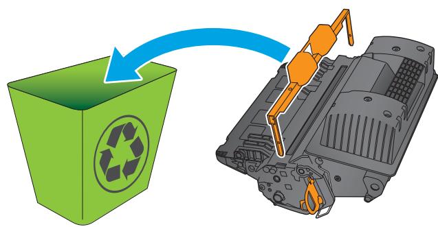 HP M604N - Retrait et remplacement de la cartouche - 5