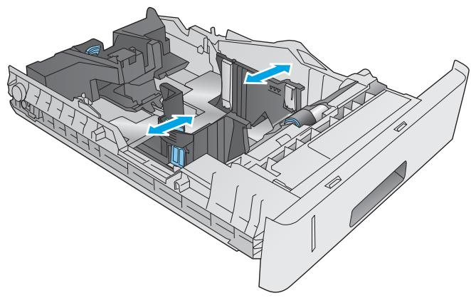 HP M604N - Chargement du papier dans le bac à support personnalisé - 2