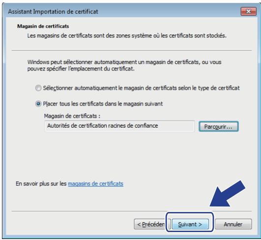 BROTHER HL-L2372DN - Installer le certificat auto-signé pour les utilisateurs Windows munis de droits d'administration - 9
