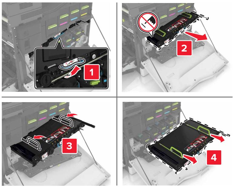 LEXMARK CS820DTE - Remplacement de la courroie de transfert - 4