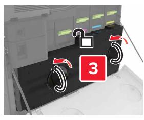 LEXMARK CS820DTE - Remplacement de la bouteille de récapération de toner - 3