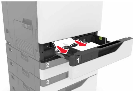 LEXMARK CS820DTE - Bourrage papier dans les tiroirs - 2