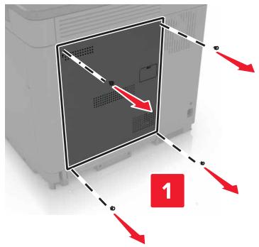 LEXMARK CS820DTE - Installation d'une carte mémoire - 2