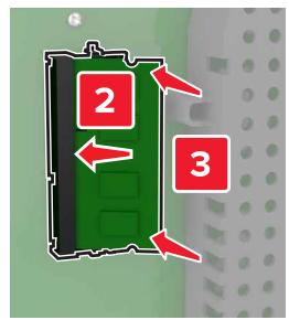 LEXMARK CS820DTE - Installation d'une carte mémoire - 5