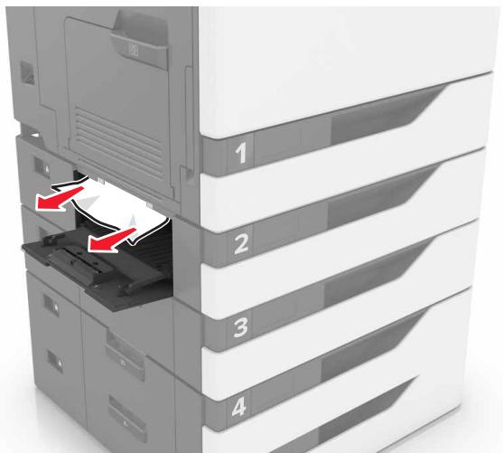 LEXMARK CS820DTE - Bourrage papier dans les tiroirs - 4