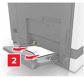 LEXMARK CS820DTE - Bourrage papier dans le chargeur multifonction - 2