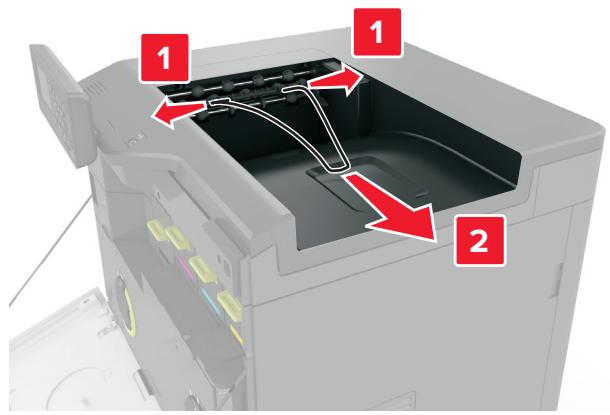 LEXMARK CS820DTE - Installation de l'unité de finition d'agrafage - 2