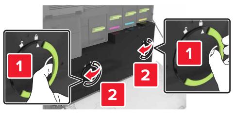 LEXMARK CS820DTE - Remplacement de la bouteille de récapération de toner - 2