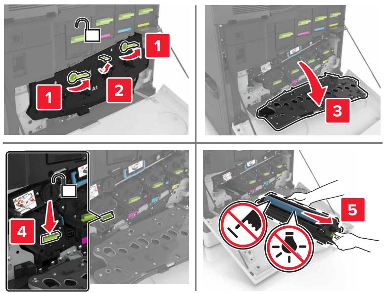 LEXMARK CS820DTE - Remplacement d'un photoconducteur - 3