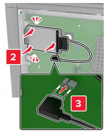 LEXMARK CS820DTE - Installation d'un disque dur sur l'imprimante - 4