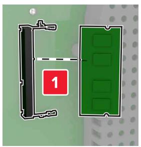 LEXMARK CS820DTE - Installation d'une carte mémoire - 4