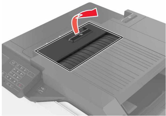 LEXMARK CS820DTE - Bourrage papier dans le bac de l'unité de finition - 2