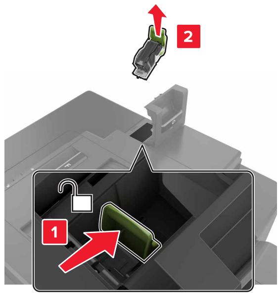 LEXMARK CS820DTE - Remplacement du support de la cartouche d'agrafes dans l'unité de finition d'agrafage - 2