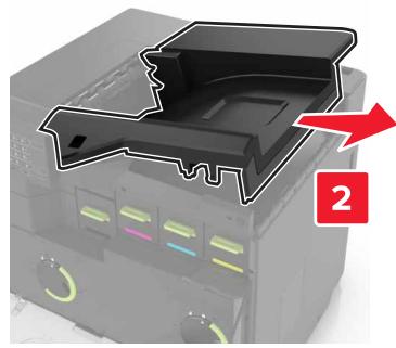 LEXMARK CS820DTE - Installation de l'unité de finition d'agrafage - 4