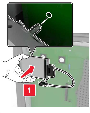 LEXMARK CS820DTE - Installation d'un disque dur sur l'imprimante - 3