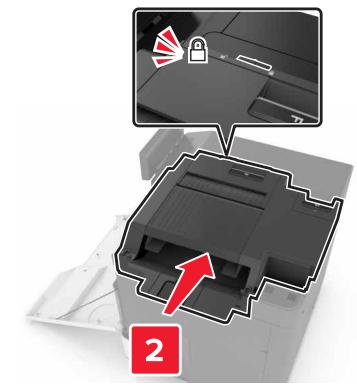 LEXMARK CS820DTE - Installation de l'unité de finition d'agrafage - 6