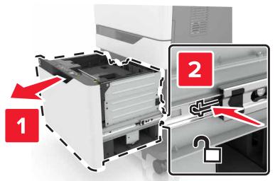 LEXMARK CS820DTE - Remplacement du rouleau de saisie du tiroir de 2 200 feuilles - 1