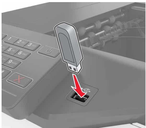 LEXMARK CS820DTE - Impression à partir d'un lecteur flash - 1