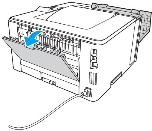 HP M404DN - Élimination des bourrages papier dans le bac de sortie - 4