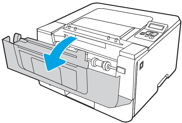 HP M404DN - Élimination des bourrages papier dans le bac de sortie - 3
