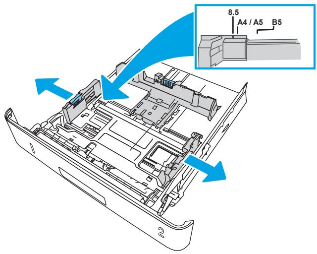 HP M404DN - Charger le bac à papier 2 - 2