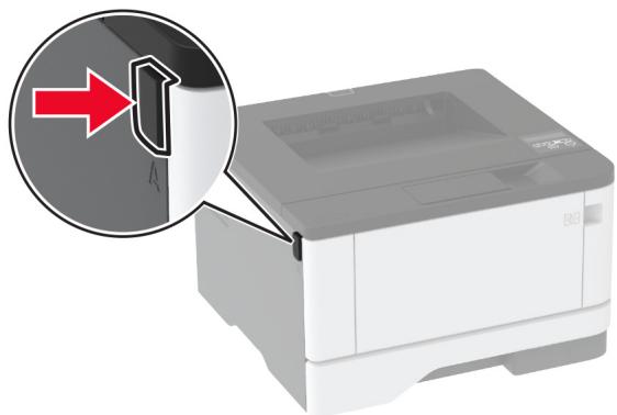 LEXMARK MS331DN - Ouvrez la porte avant. - 1